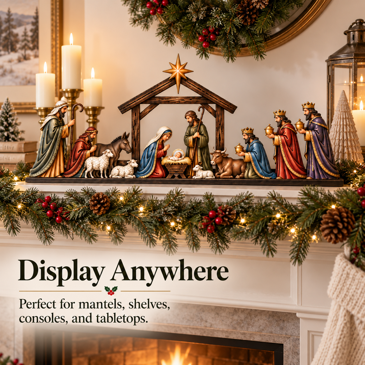 ✝ Nativity Scene Door Topper | Bring The Story Of Christmas Home✨