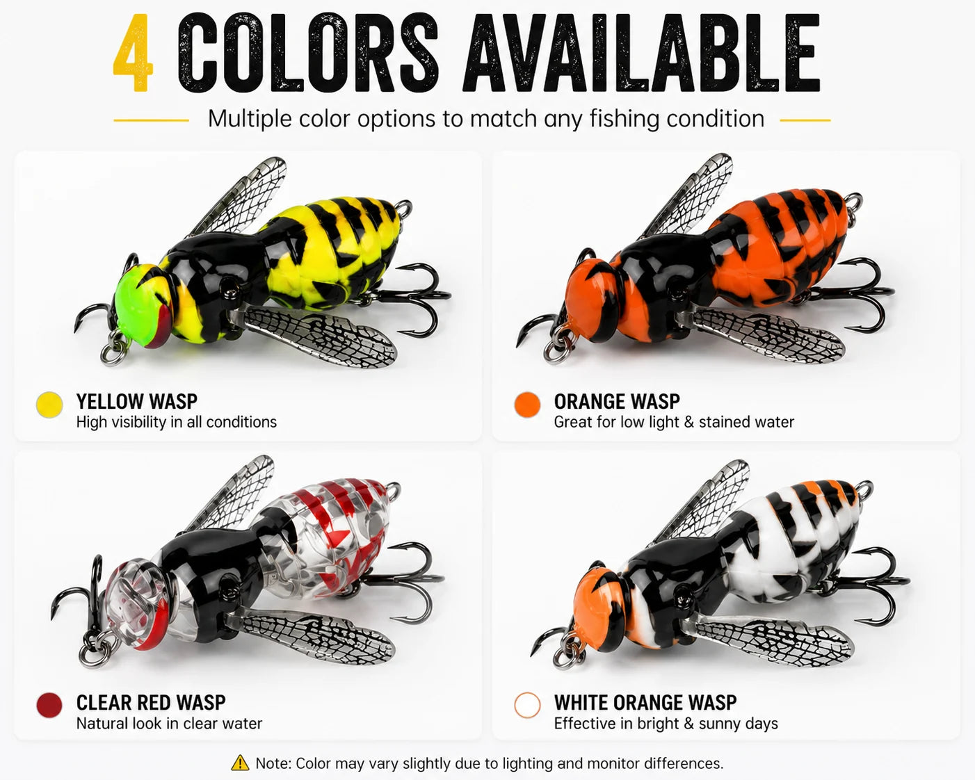 Wasp Topwater Crawler Fishing Lure