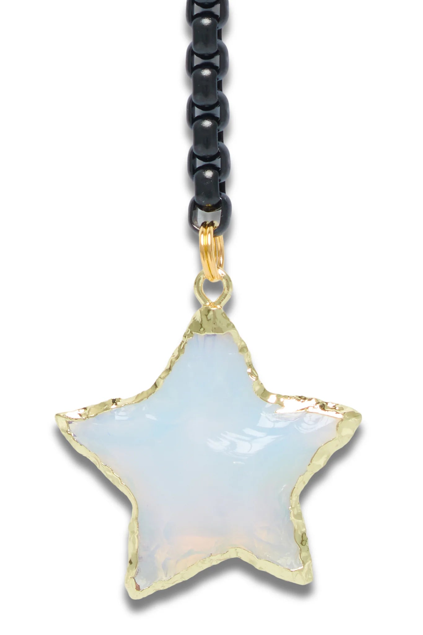 Jewelry-Inspired Statement Sunglasses with Crystal Pendant Chain