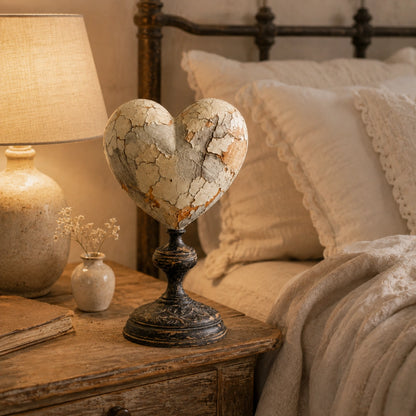 Vintage Two-Cardinal Keepsake Heart