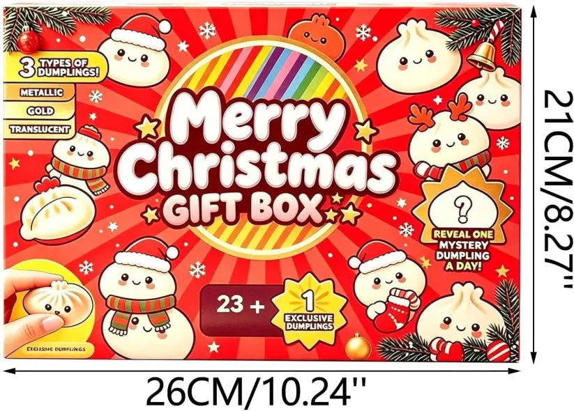 Mystery Dumpling Countdown Gift Box – 24 Days of Squishy Surprises