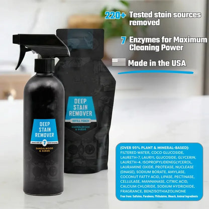 Deep-Penetrating Fabric Stain & Odor Remover — 7-Enzyme Powerful Stain Cleaner