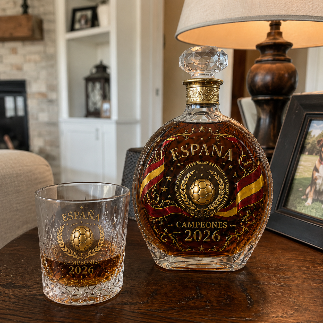 España 2026 Football Legacy Whiskey Decanter & Glass Set