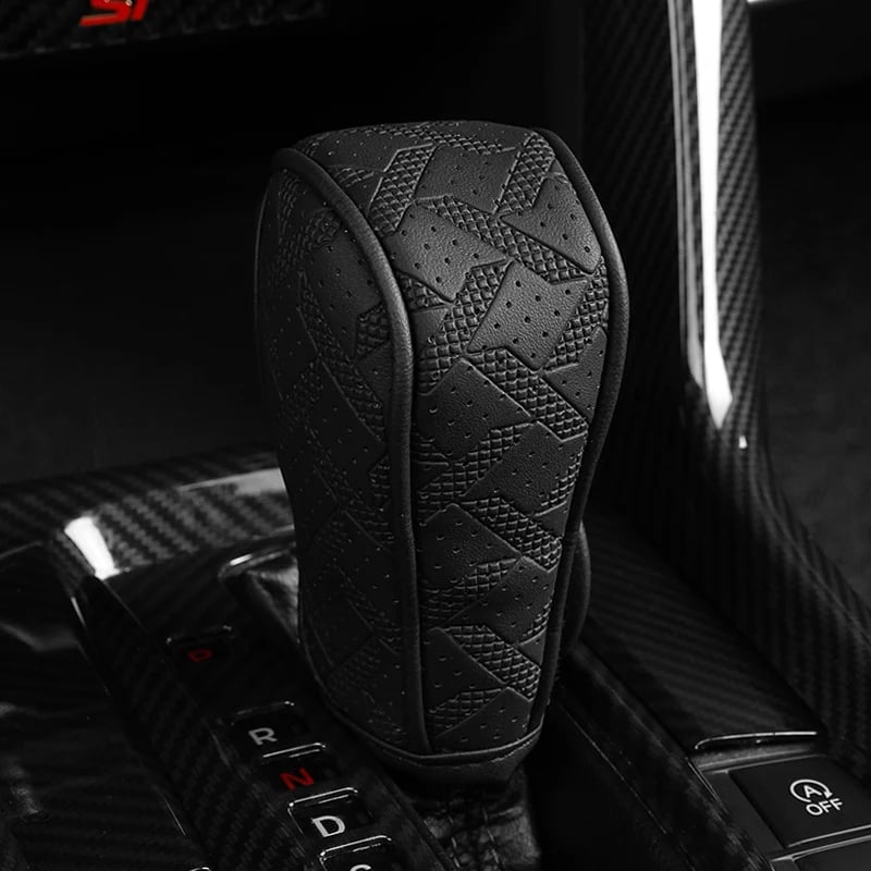 🚗 Sport Grip Leather Gear Shift Knob Cover