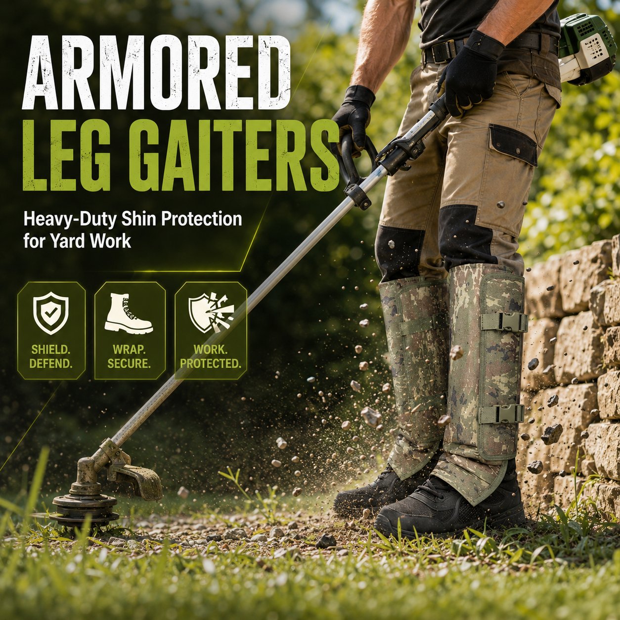 🦾Heavy-Duty Armored Leg Gaiters & Gardening Shin Guards