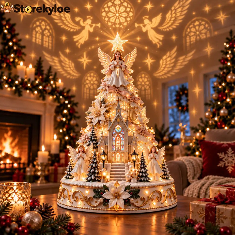 🎄Christmas Village Projection Centerpiece – 4 Themed Villages