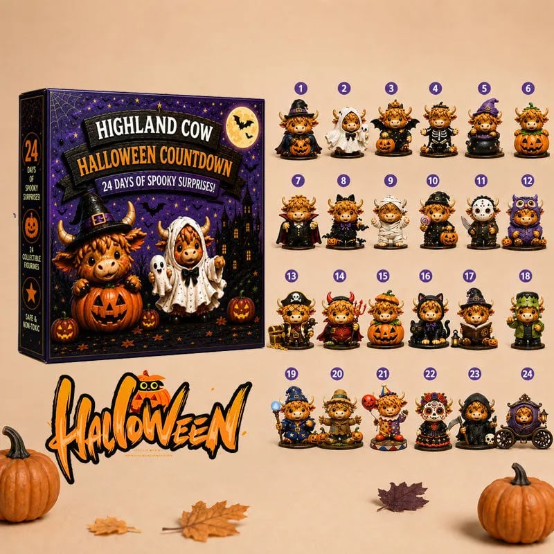 🐮Highland Cow Halloween Countdown Calendar 2026🎃✨