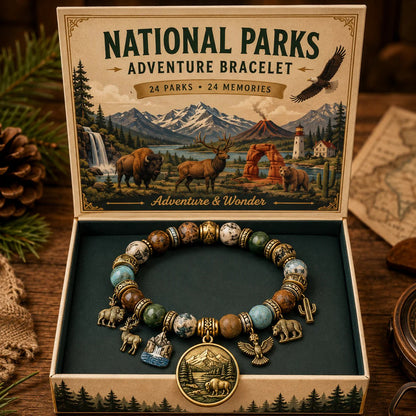 🏞️ -National Nature Park Faith Bracelet – Meaningful Vintage Nature & Wildlife Souvenir Bracelet