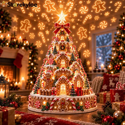 🎄Christmas Village Projection Centerpiece – 4 Themed Villages