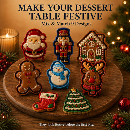 🔥 Last Day 49% OFF – 🎄 9-Design Christmas Mini Pie Mold Collection 🥧✨