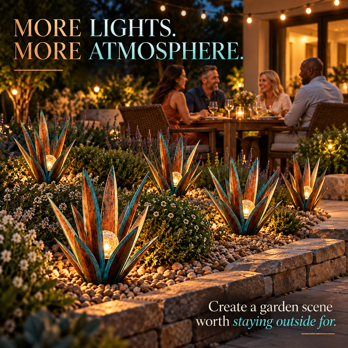 🔥LAST DAY 50% OFF✨Glowing Solar Agave Garden Light🌿