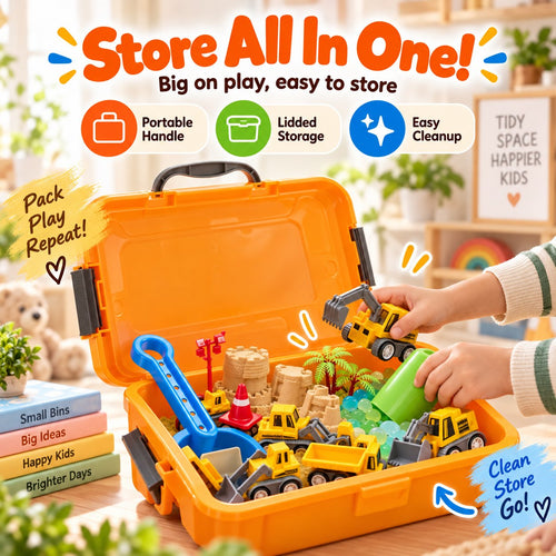 🚧🧸 Little Builder Sensory Adventure Box – Construction-Themed Hands-On Play Set