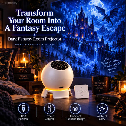 🐉🏰 Dragon Realm Immersive Projector – Transform Your Room into Castles, Enchanted Forests & Frozen Worlds ✨