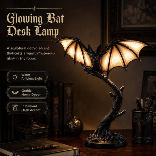 🦇✨ Halloween Glowing Magic Bat Table Lamp