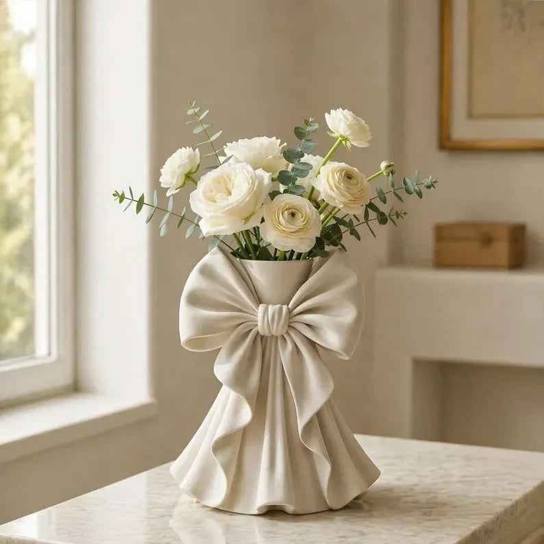 🎀Decorative Bow Vase – A Touch of Elegance for Every Corner of Your Home🏡