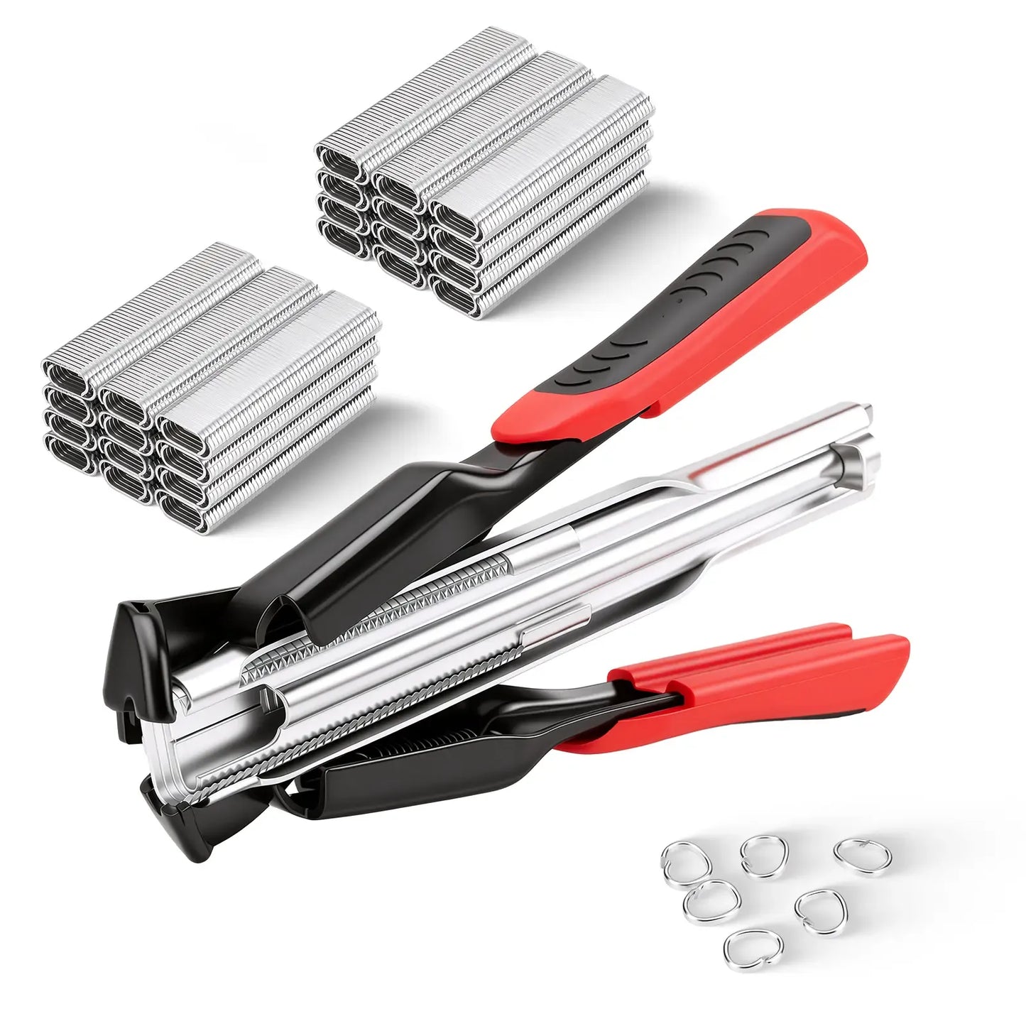 🔧⚡ Rapid-Feed C-Clip Fastening Pliers – One-Hand Auto-Feed Tool for Fences, Cages & Repairs