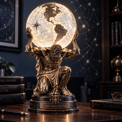 Atlas Illuminated World Sphere Lamp🌍