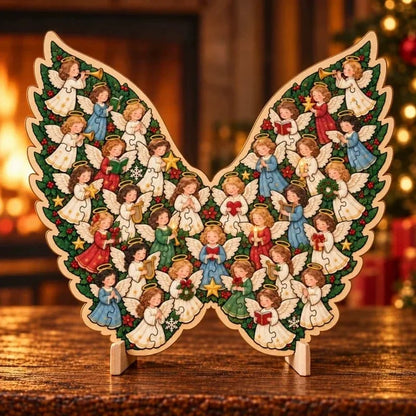 Wooden Christmas Puzzle with Stand — 8 Festive Designs to Build & Display