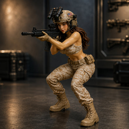 🔥Tactical Beauty Desktop Collectible - A-Kneeling Firing Position