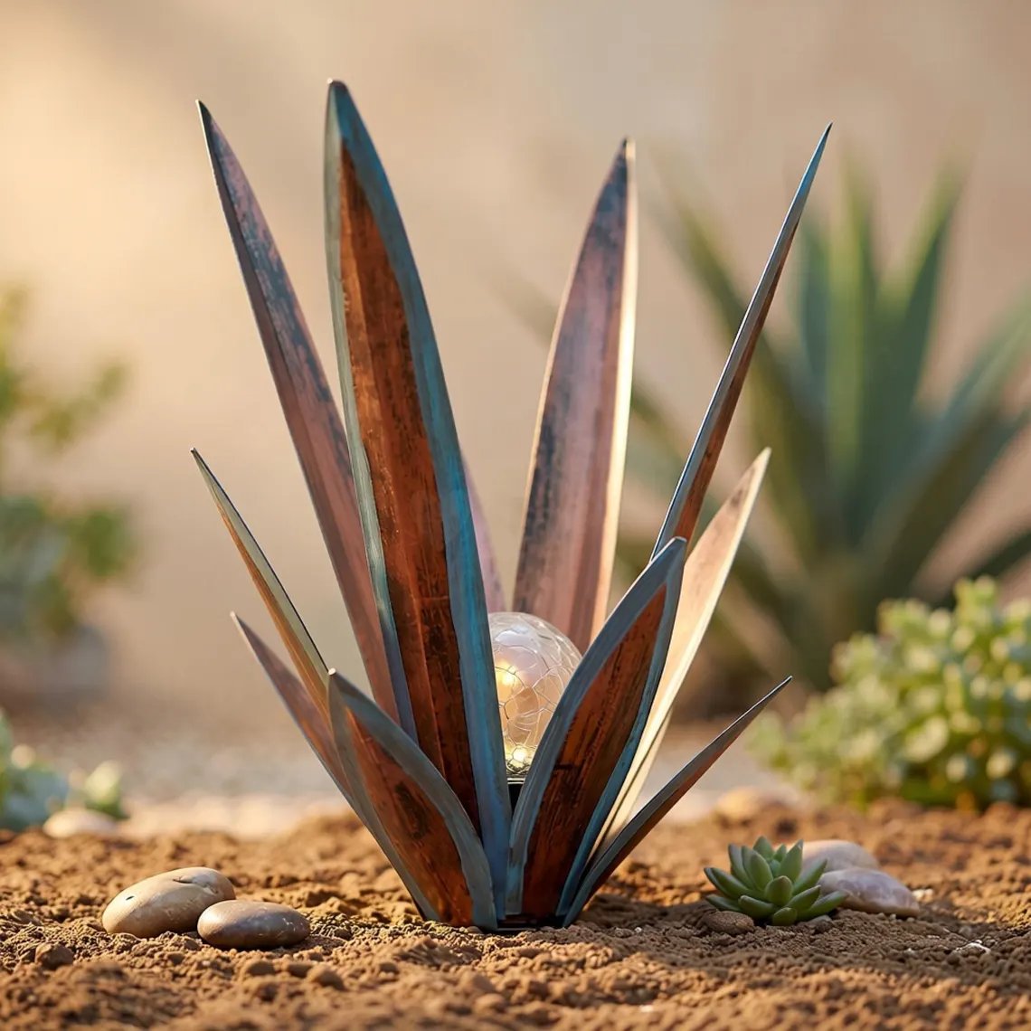 🔥LAST DAY 50% OFF✨Glowing Solar Agave Garden Light🌿