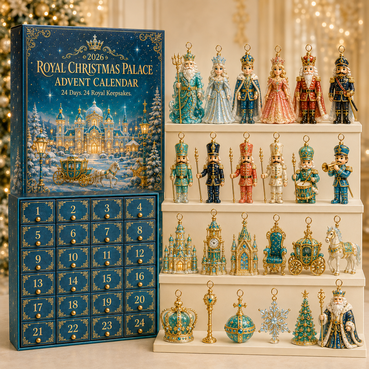 🔥2026 Royal Christmas Palace Luxury Countdown Gift Set