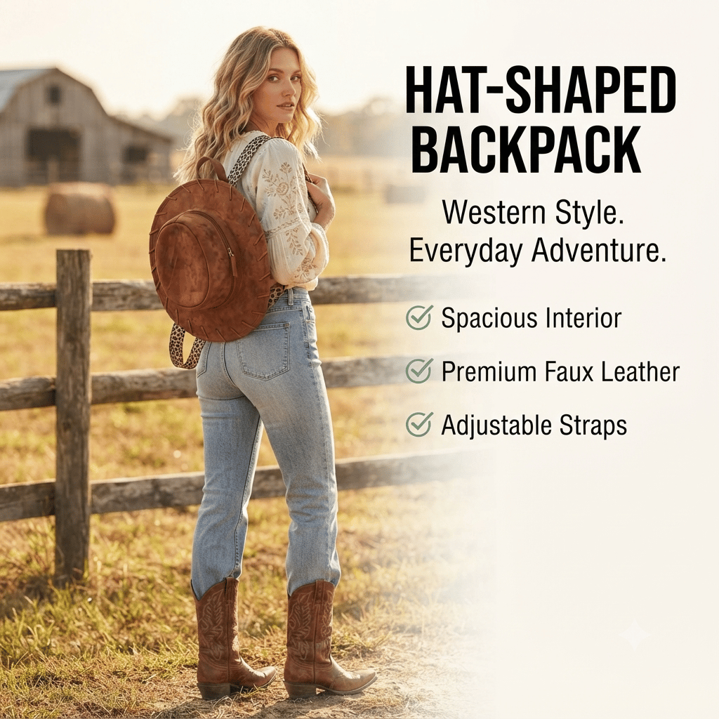 Cowgirl Hat Backpack