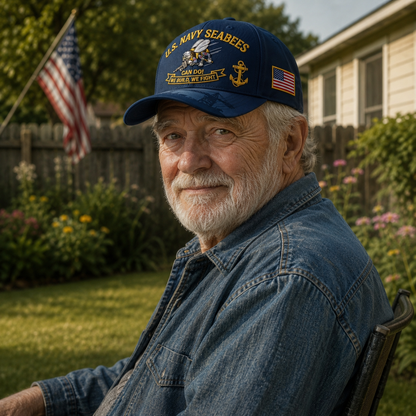 ⚓️🇺🇸 Last Day Promo: 69% OFF 🐝 US Navy Seabees "Can Do!" Tribute Cap
