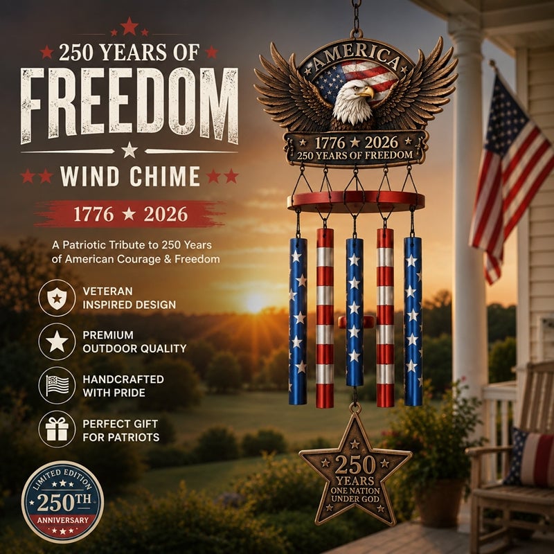 💥Flash Sale - Up To 49% Off ⏰ - 250 Years of FreedomTM Commemorate Wind Chime
