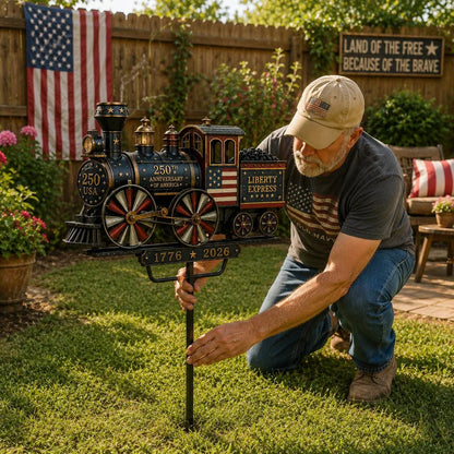 🔥Limited time 49% OFF🔥🚂USA 250 “Liberty Express” Train Garden Wind Spinner -✈️ (Buy 2 Free Delivery Fee)