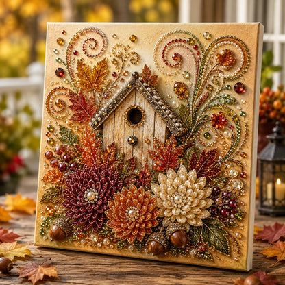 🍂✨Autumn Pearl Painting Kit - Relaxing DIY Craft to Create Sparkling Fall Artwork