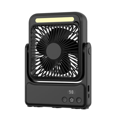 🧲Rechargeable Magnetic Portable Fan With Light 🧊& Remote Control