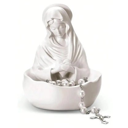 🙏✨Blessed Virgin Mary Rosary Holder Statue