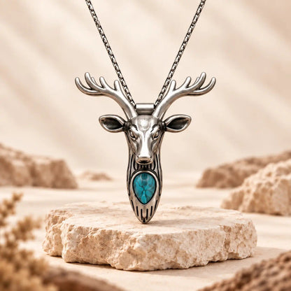 🤠🐐 Frontier Skull Statement Pendant – 5 Western Styles with Necklace & Clip Wear