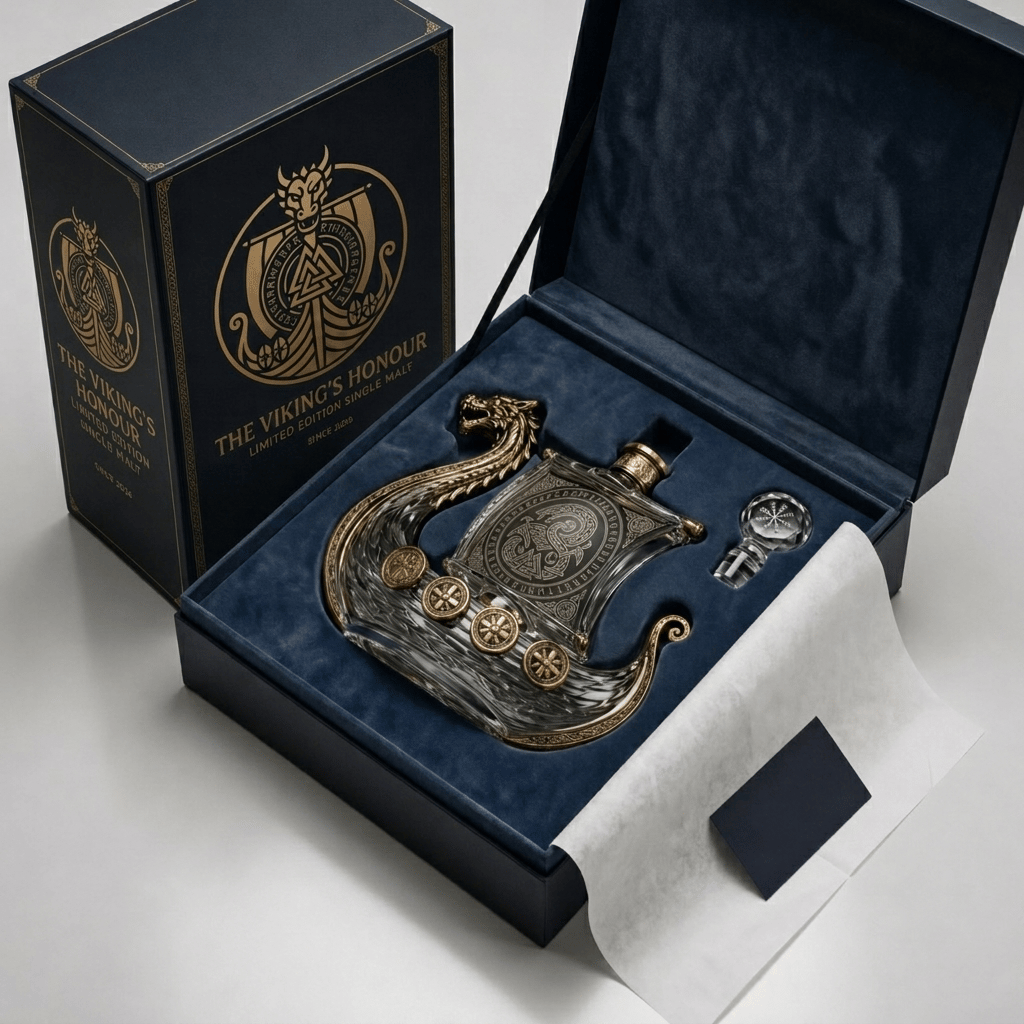⚔️ The Viking's Honour - Limited Edition Crystal Whiskey Decanter