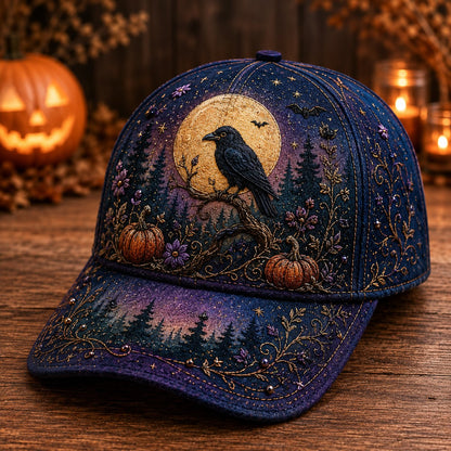 🔥LAST DAY 50% OFF - 🌙 Three Witches Moonlight Baseball Cap – Unisex Memorial Hat🧢 100% Cotton
