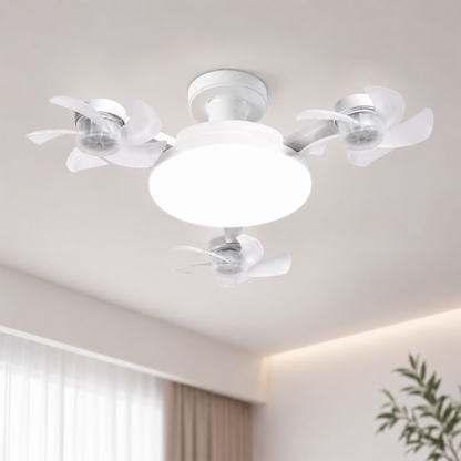 Socket Fan Light – Screw-In Ceiling Fan with LED Light