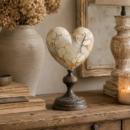 Vintage Two-Cardinal Keepsake Heart