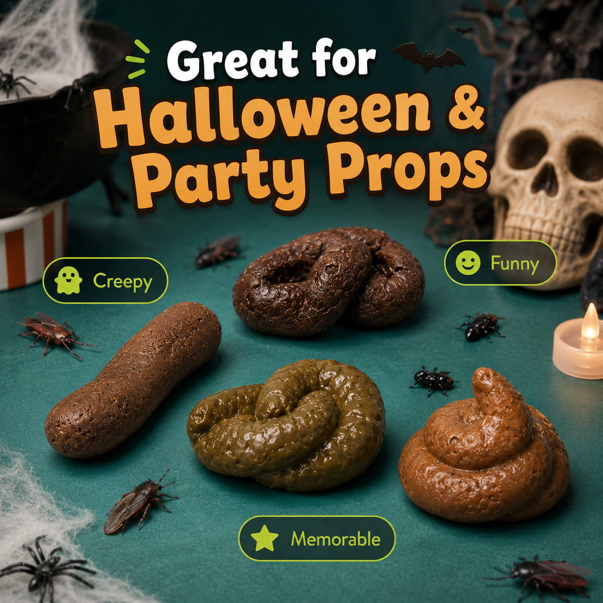 7-Piece Realistic Fake Poop Prank Set