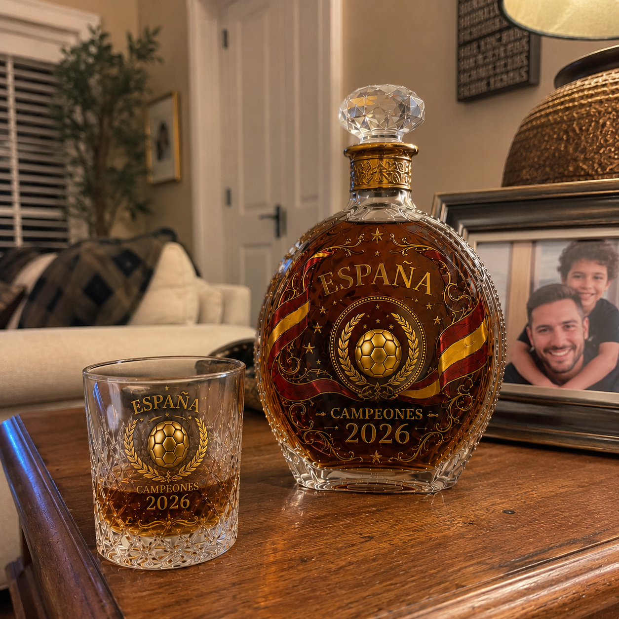 España 2026 Football Legacy Whiskey Decanter & Glass Set