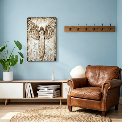 🔥Last Day 49% OFF -Rustic Guardian Angel Metal Wall Art