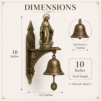 Vintage Virgin Mary Porch Blessing Bell