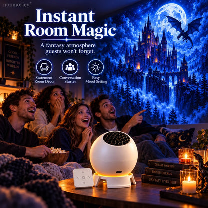 🐉🏰 Dragon Realm Immersive Projector – Transform Your Room into Castles, Enchanted Forests & Frozen Worlds ✨