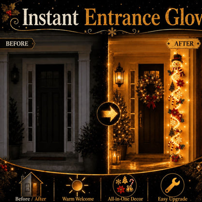 MerryCascade™ Glowing Christmas Door Hanger