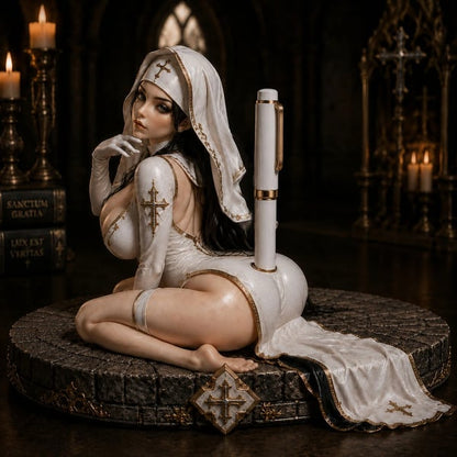 🖤✝️Holy Temptation Gothic Nun Pen Holder