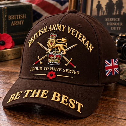 🎖️🇬🇧 Proud to Have Served Veteran Cap – A Timeless Tribute to British Military Service
