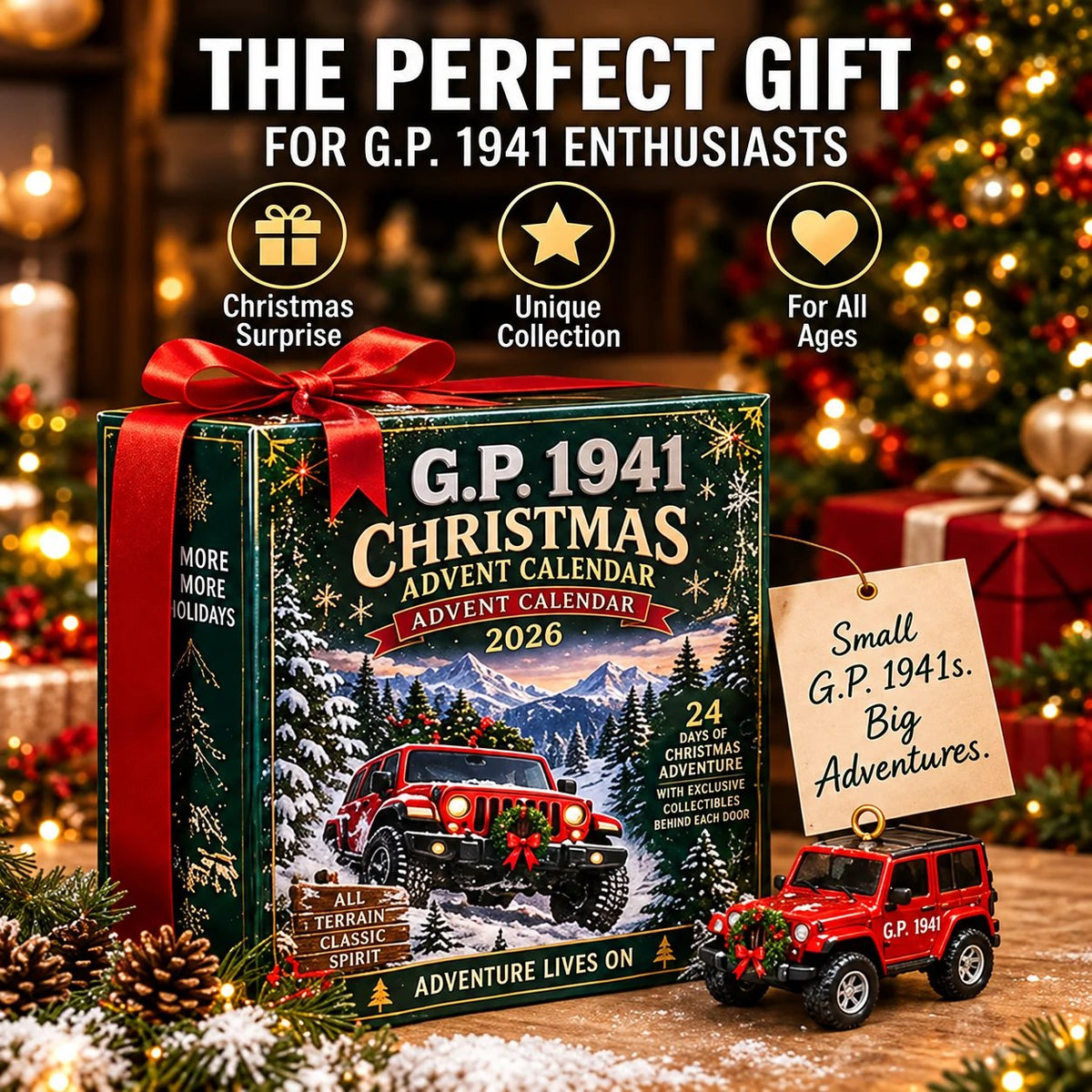 🚙❄️ 85 Years of Off-Road Legacy™ – 24-Day Snow Adventure Christmas Countdown Collection