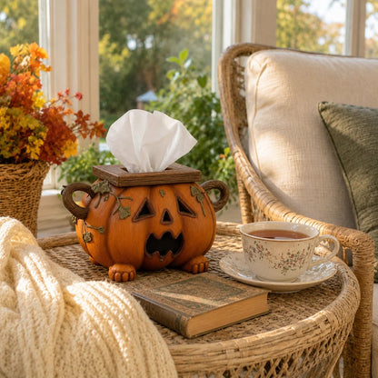 Pumpkin Halloween Tissue Box Cover