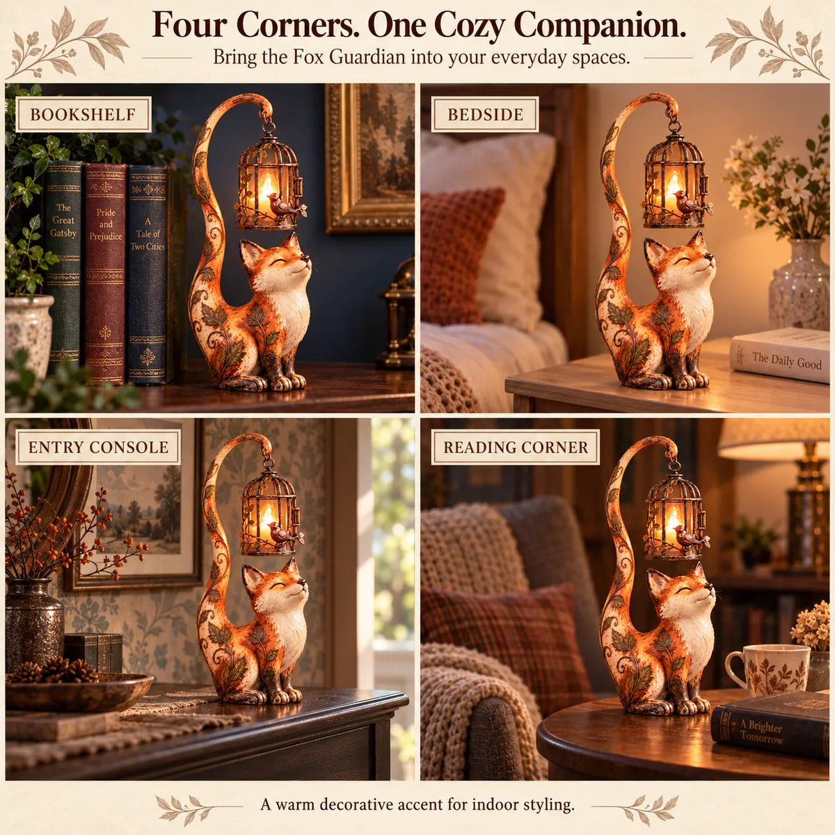 🏮✨ Tiny Light Keepers™ – 5 Adorable Glowing Guardian Figurines for Cozy Corners