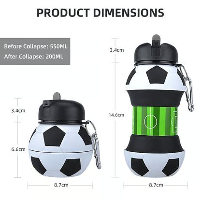Sports-ball-themed collapsible silicone water cup⚽️🏀🎾🏌️‍♀️