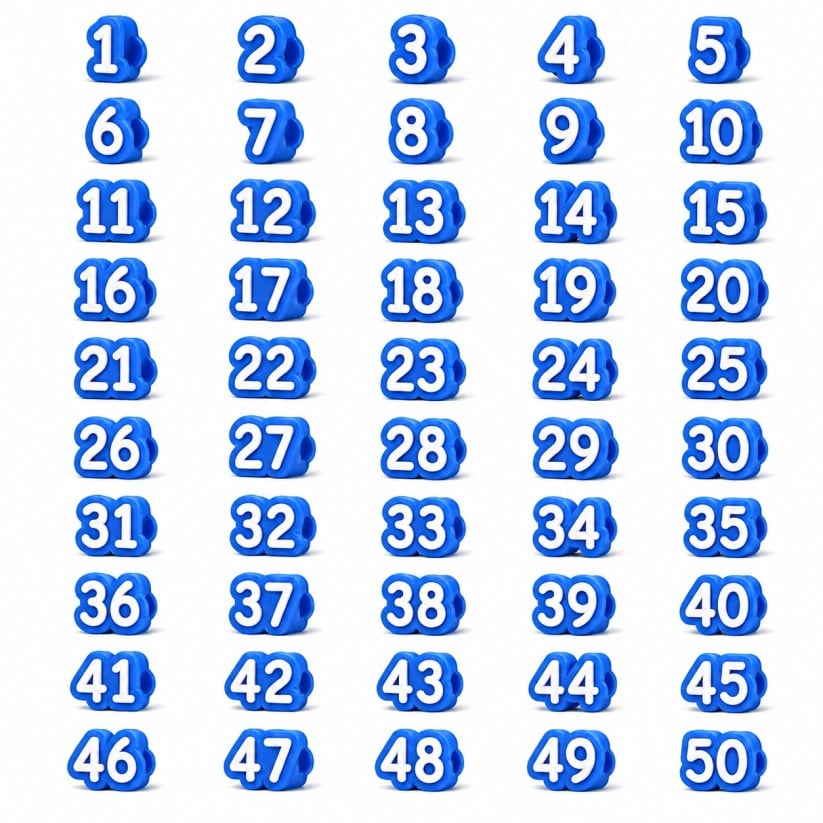 🎁Last Day 50% OFF - 📚✨ Colorful Numbered Pencil Caps for Kids